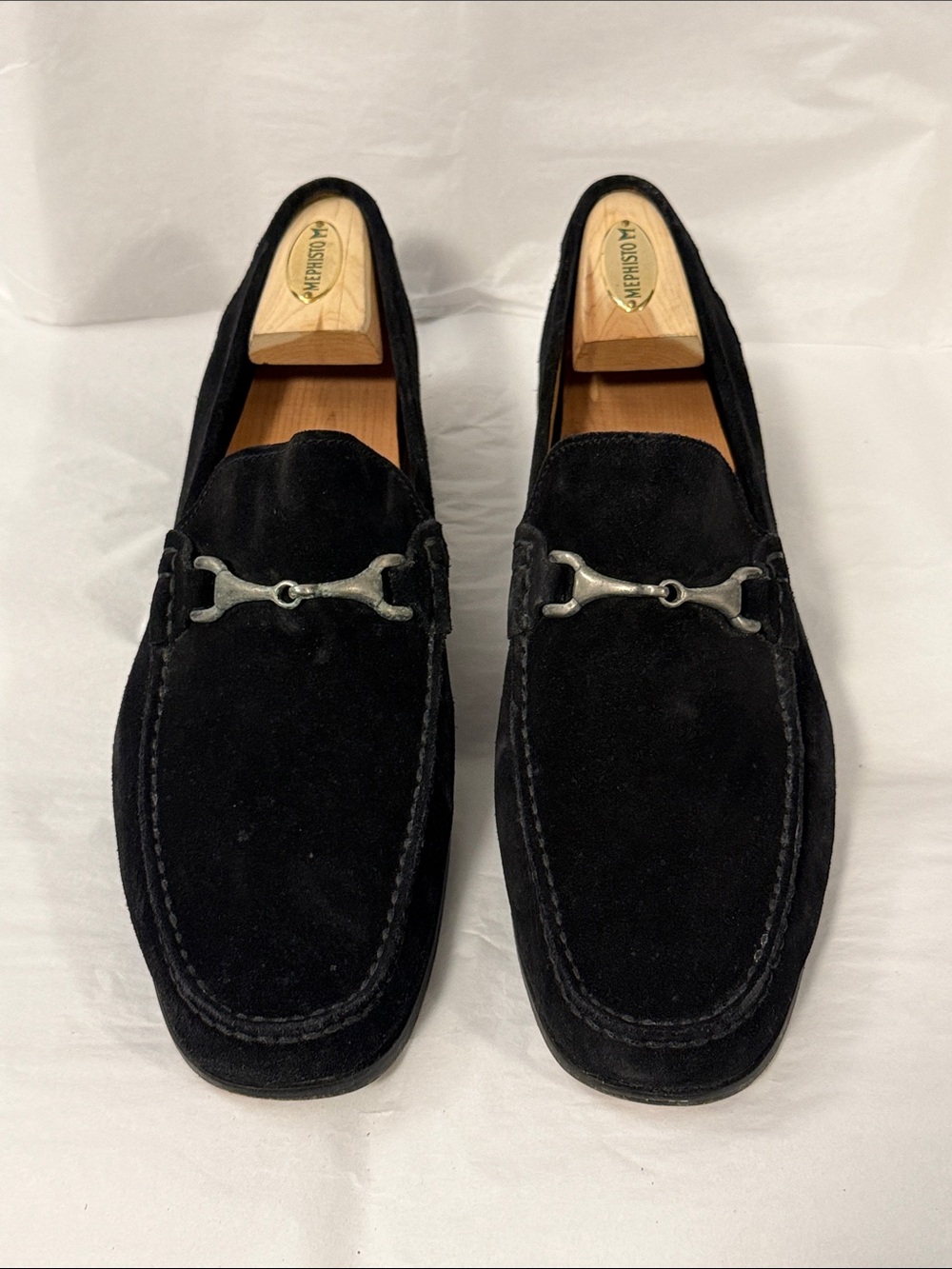 Brooks Brothers Black Suede Bit Loafers